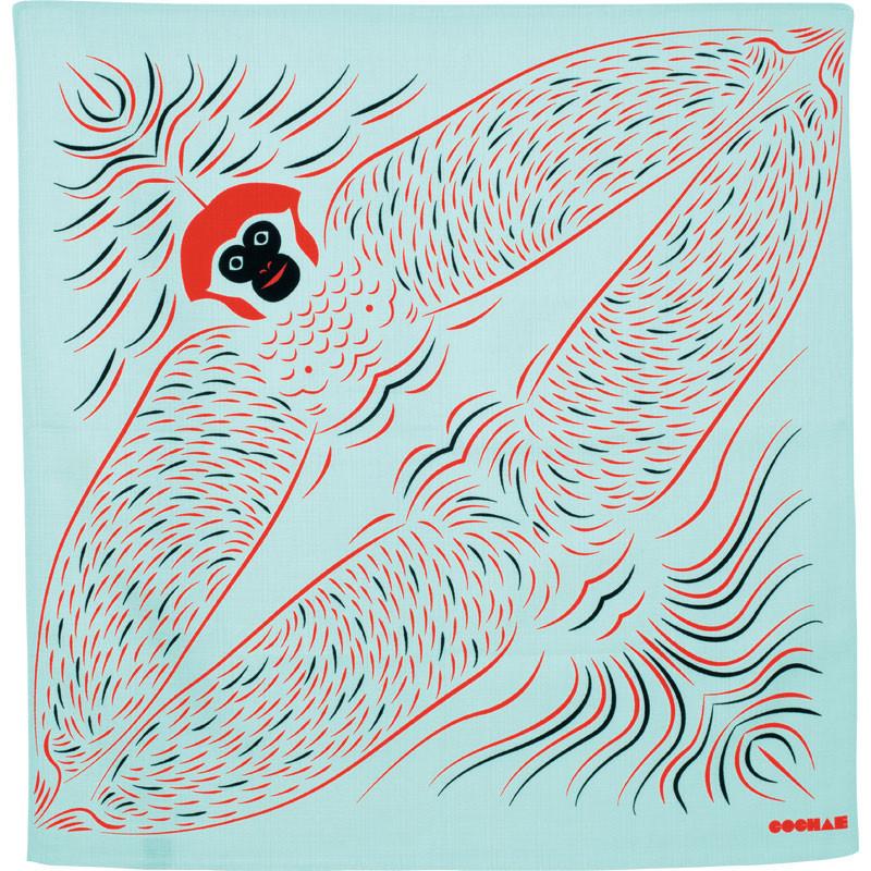 Furoshiki - COCHAE Monkey Blue