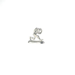 Metal incense holder shaped like a running monkey from the Chōjū-giga scrolls, inspired by Japan’s oldest manga artwork, used for traditional Japanese incense rituals.