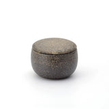 Iga Ohachi Ceramic Rice Serving Pot, large White Birch and small Black Persimmon shown together on a light background.