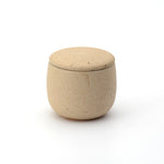 Iga Ohachi Ceramic Rice Serving Pot in White Birch finish, large size, front view.