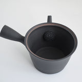 Nankei Sencha Kyusu Teapot — Black Clay 600ml