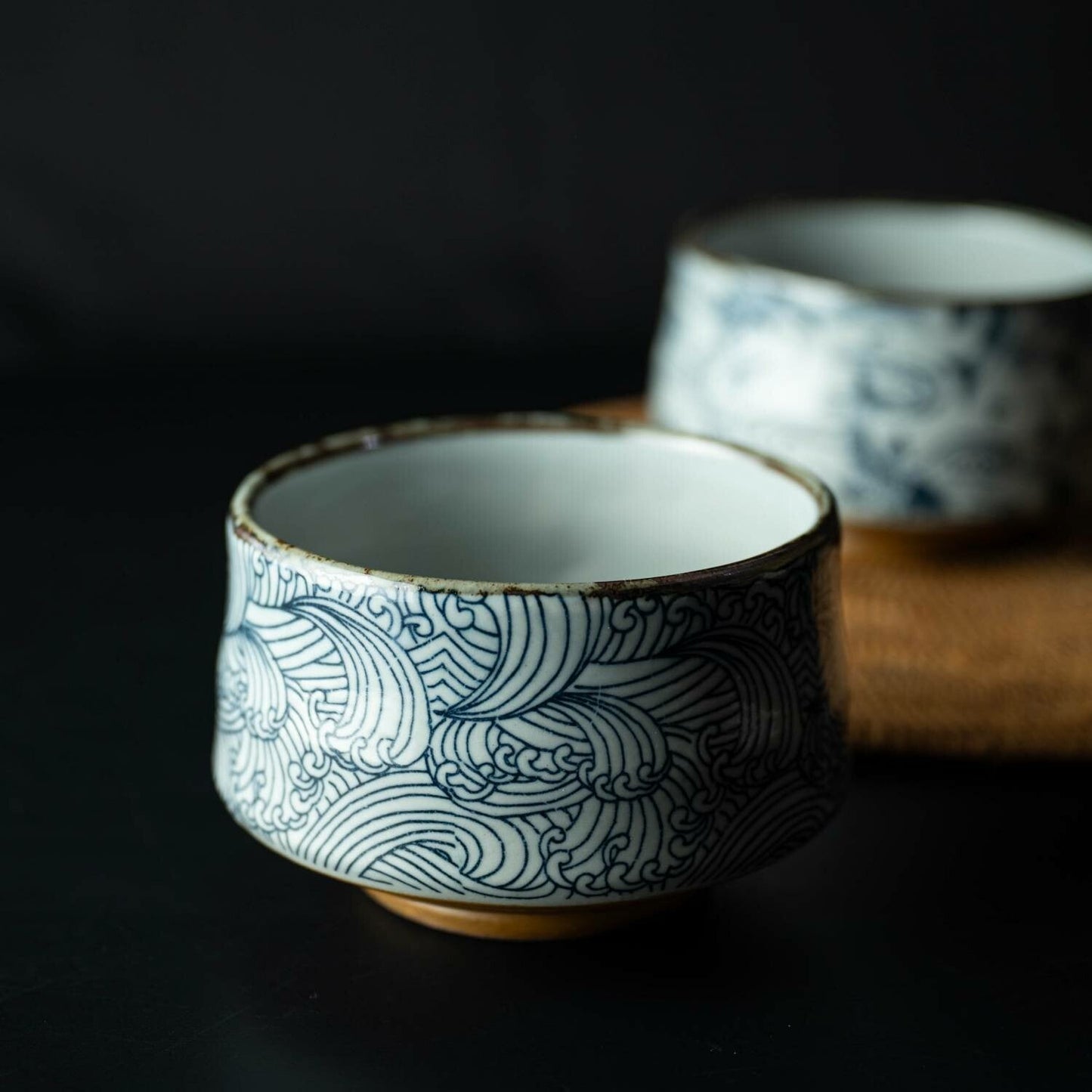 Aranami Matcha Bowl – Mino Ware