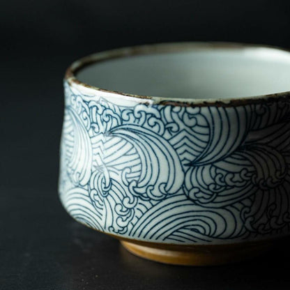 Aranami Matcha Bowl – Mino Ware