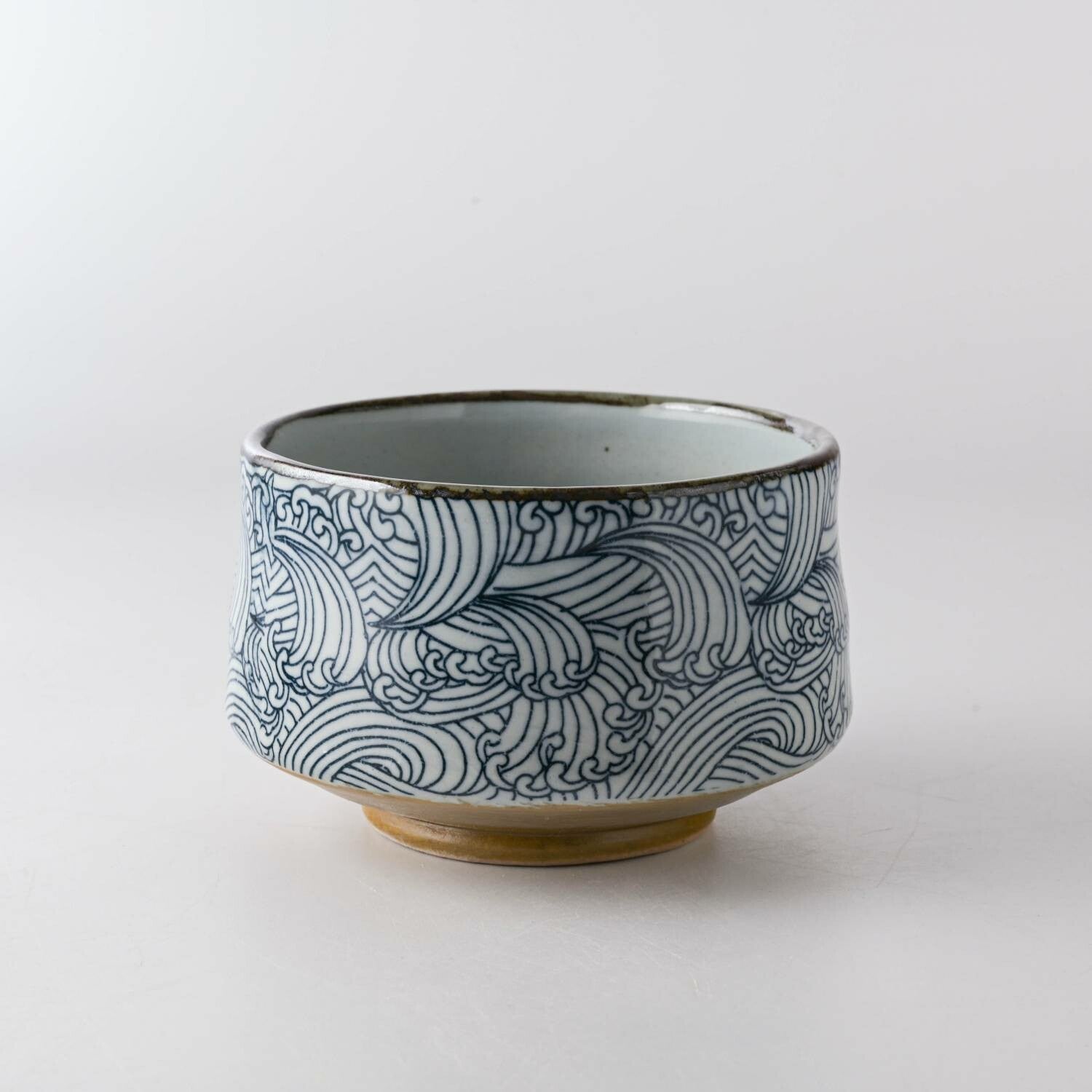 Bol Para Matcha De Cerámica Japonesa - Tazón Chawan Artesanal Mino Ware, 11.8 Cm, Ideal Para Ceremonia Del Té