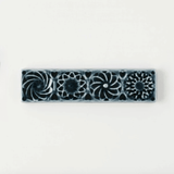 Botanical Motif Cutlery Rest — Navy
