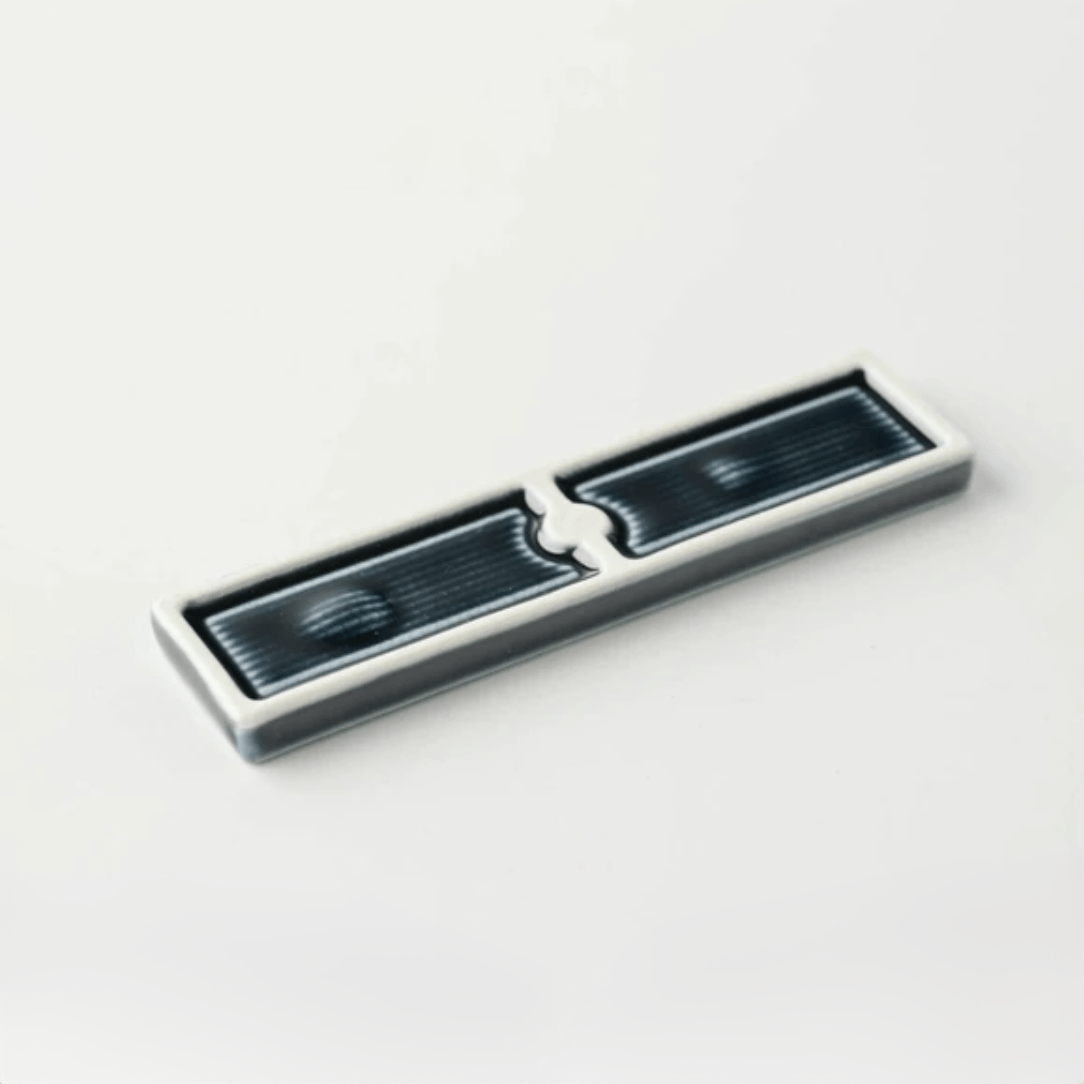 Botanical Motif Cutlery Rest — Navy