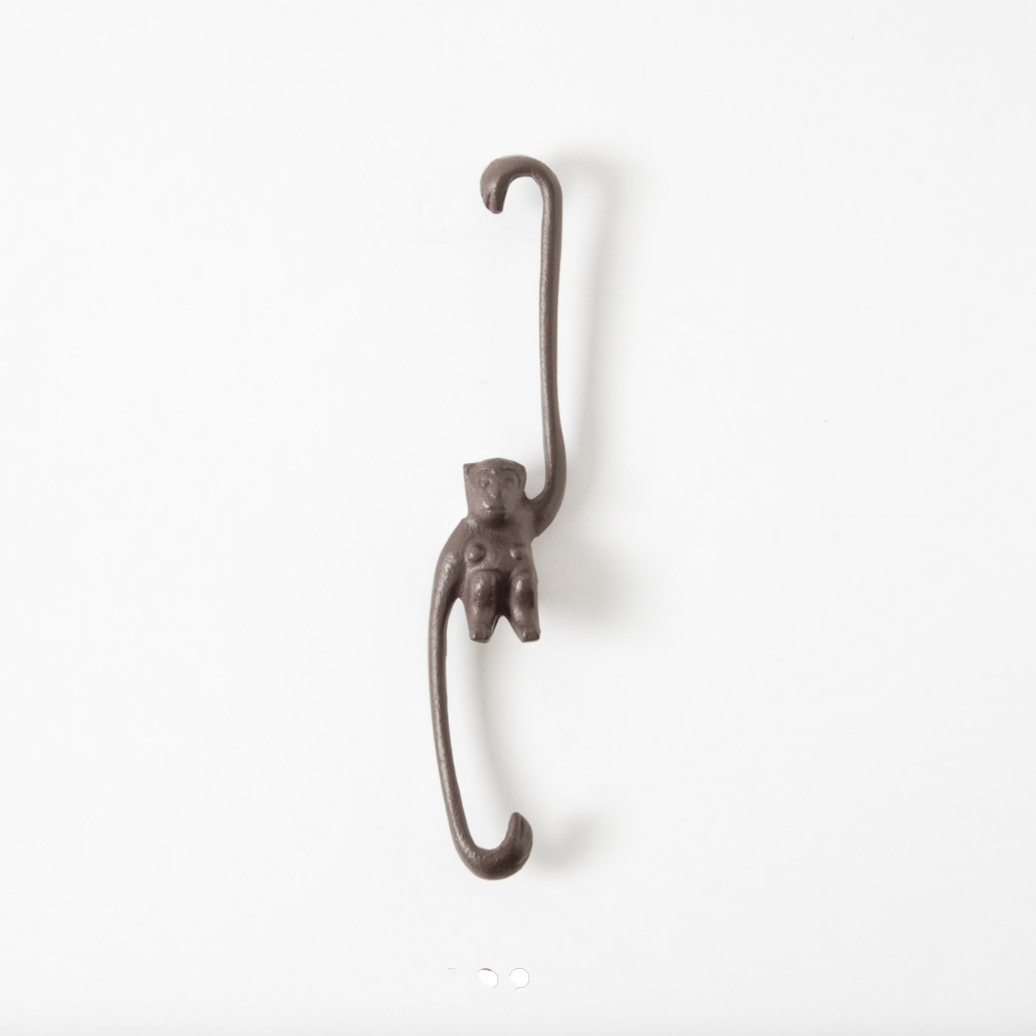 Cast Iron Monkey Hook — Large