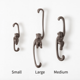 Cast Iron Monkey Hook — Small