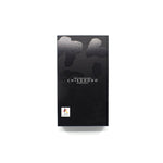 Luxury Japanese makeup brush set packaging — Chikuhodo black box with elegant gloss pattern and minimalist logo, photographed on white background.