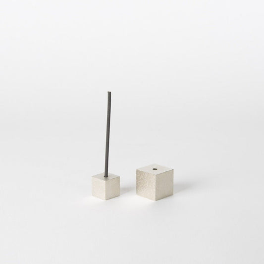 Cube Incense Holder - Silver