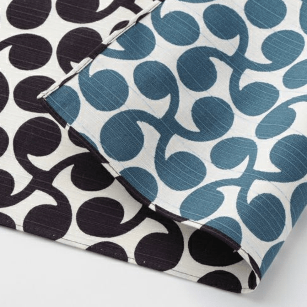 Furoshiki 100 – Isa Monyo “New Shoots” Reversible, Purple & Blue