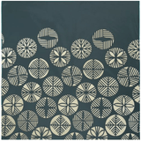 Furoshiki 100 – Isa Monyo “Pine” Reversible, Blue - Green & Deep Gray (Water - Repellent)