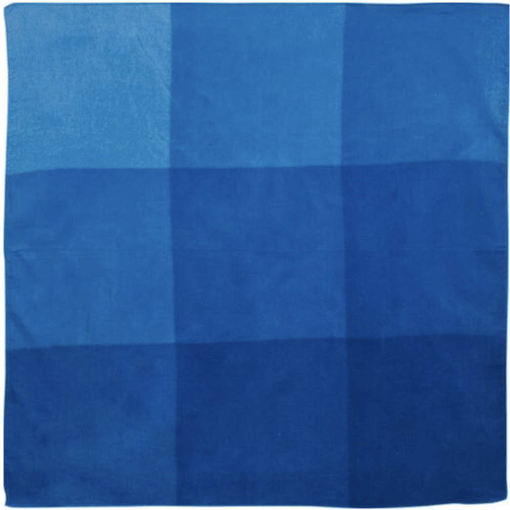 Furoshiki 100 – Naturally Indigo - Dyed Ichimatsu Gradation