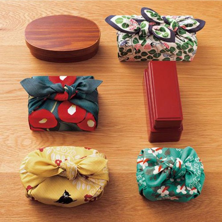 Furoshiki 48 – Yumeji Takehisa, Cat in Kerria Yamabuki Yellow