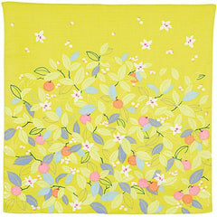 Furoshiki 70 – Hime Musubi Adeline Klam, Citrus Yellow (Organic Cotton)