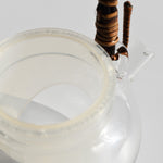 Glass Kyusu Teapot with Rattan Handle — 250ml