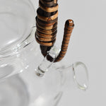Glass Kyusu Teapot with Rattan Handle — 250ml