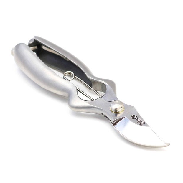 Hidehisa stainless steel garden pruners with ergonomic handle – Japanese precision pruning shears for gardening