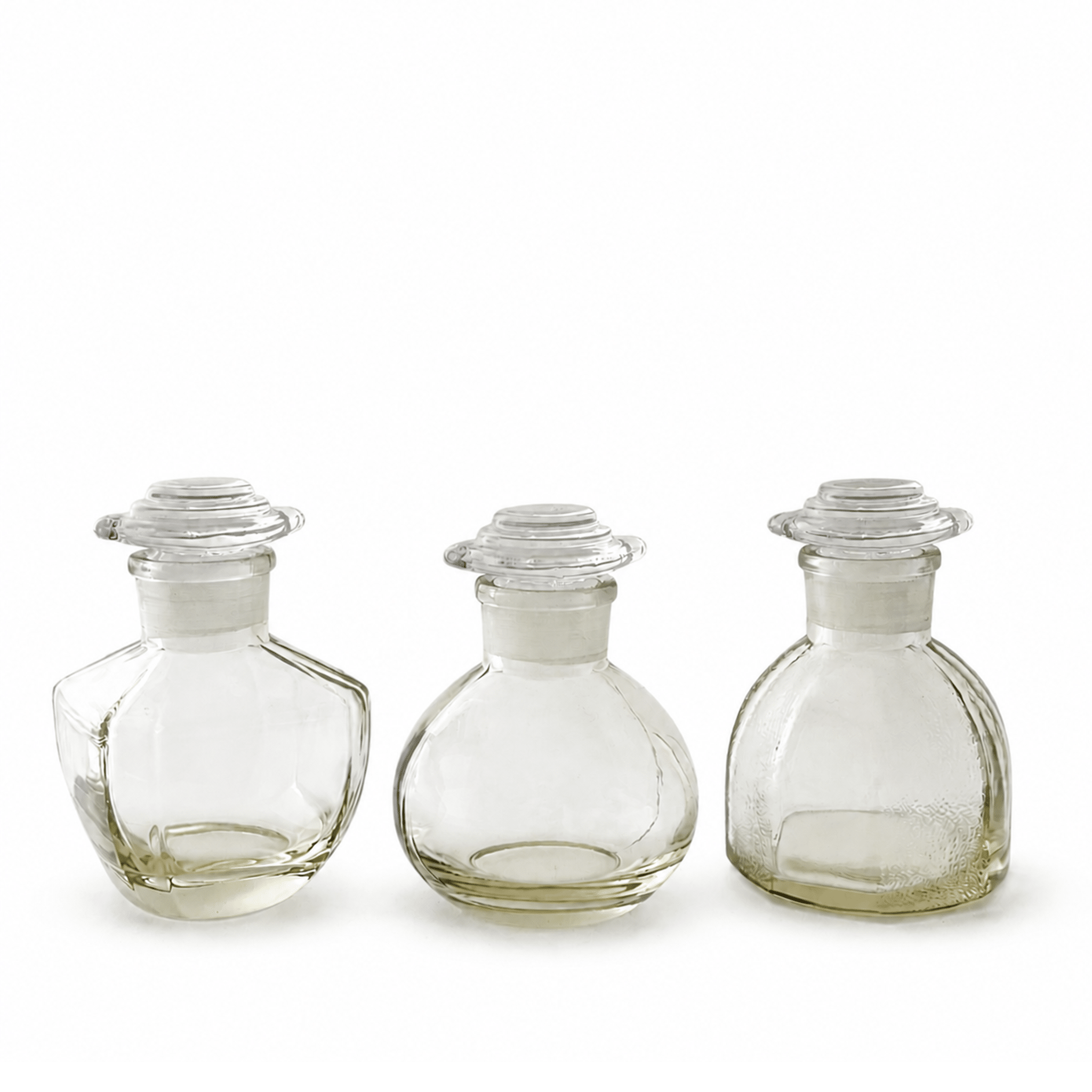 Hirota Heritage Glass Soy Sauce Dispensers — Small Trio