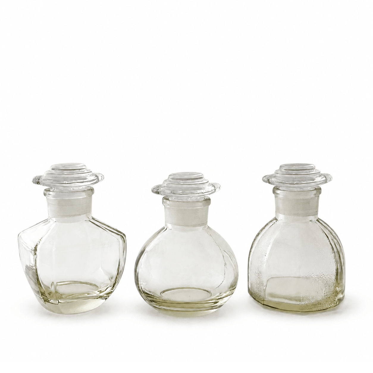 Hirota Heritage Glass Soy Sauce Dispensers — Small Trio