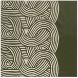 ISA Monyo Yui reversible furoshiki in Rikyu green with traditional Japanese knot pattern design.