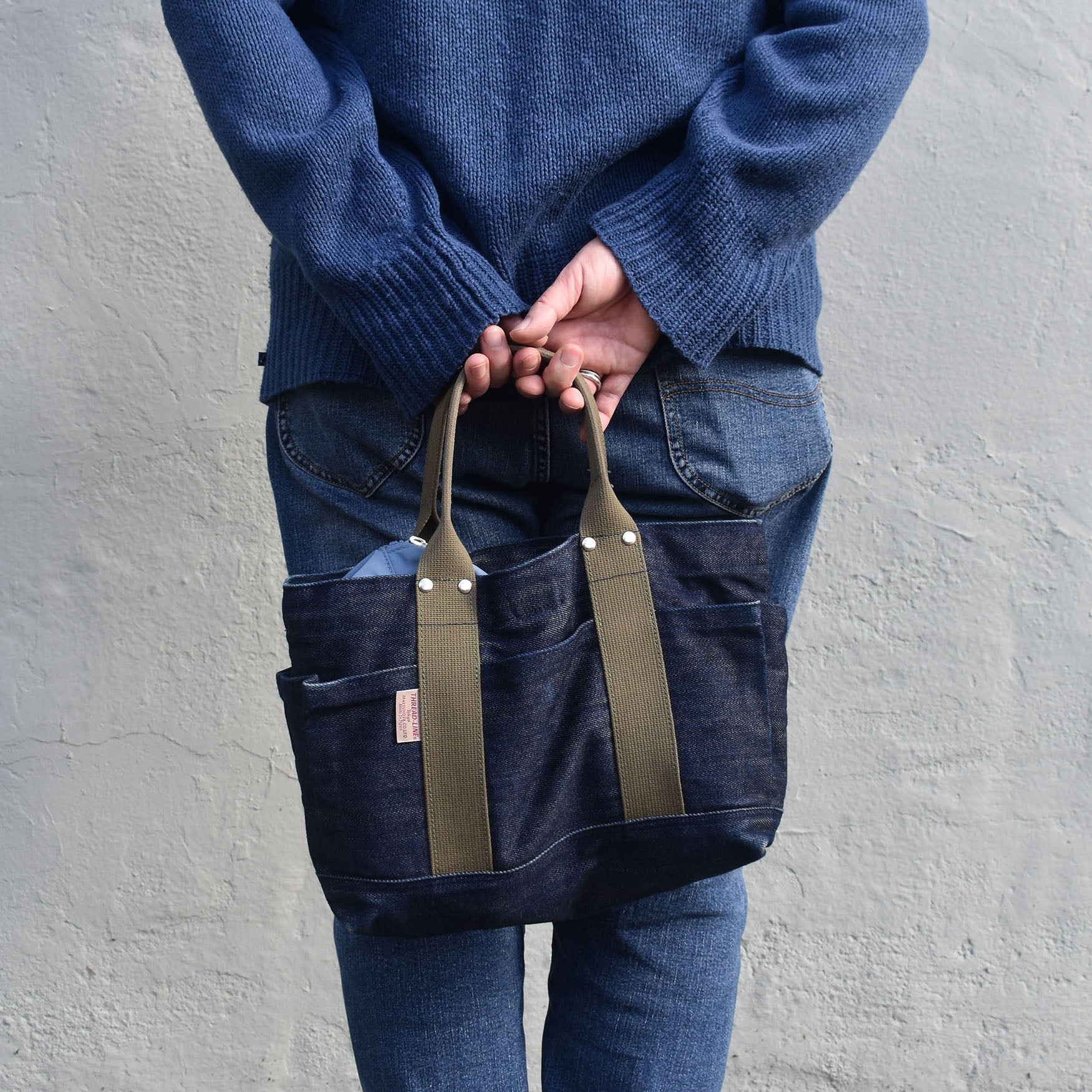 Japanese Denim Everyday Tote — Compact