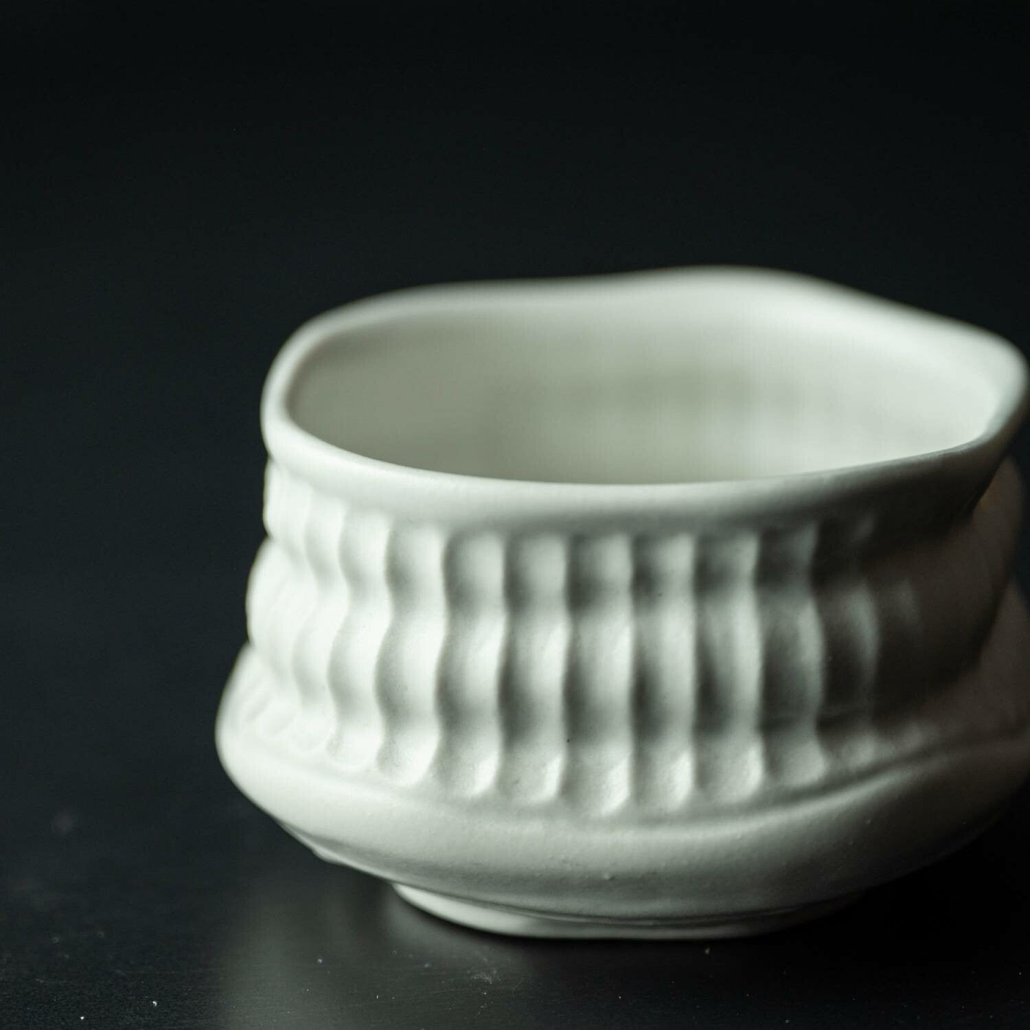 Koboku White Matcha Bowl – Mino Ware