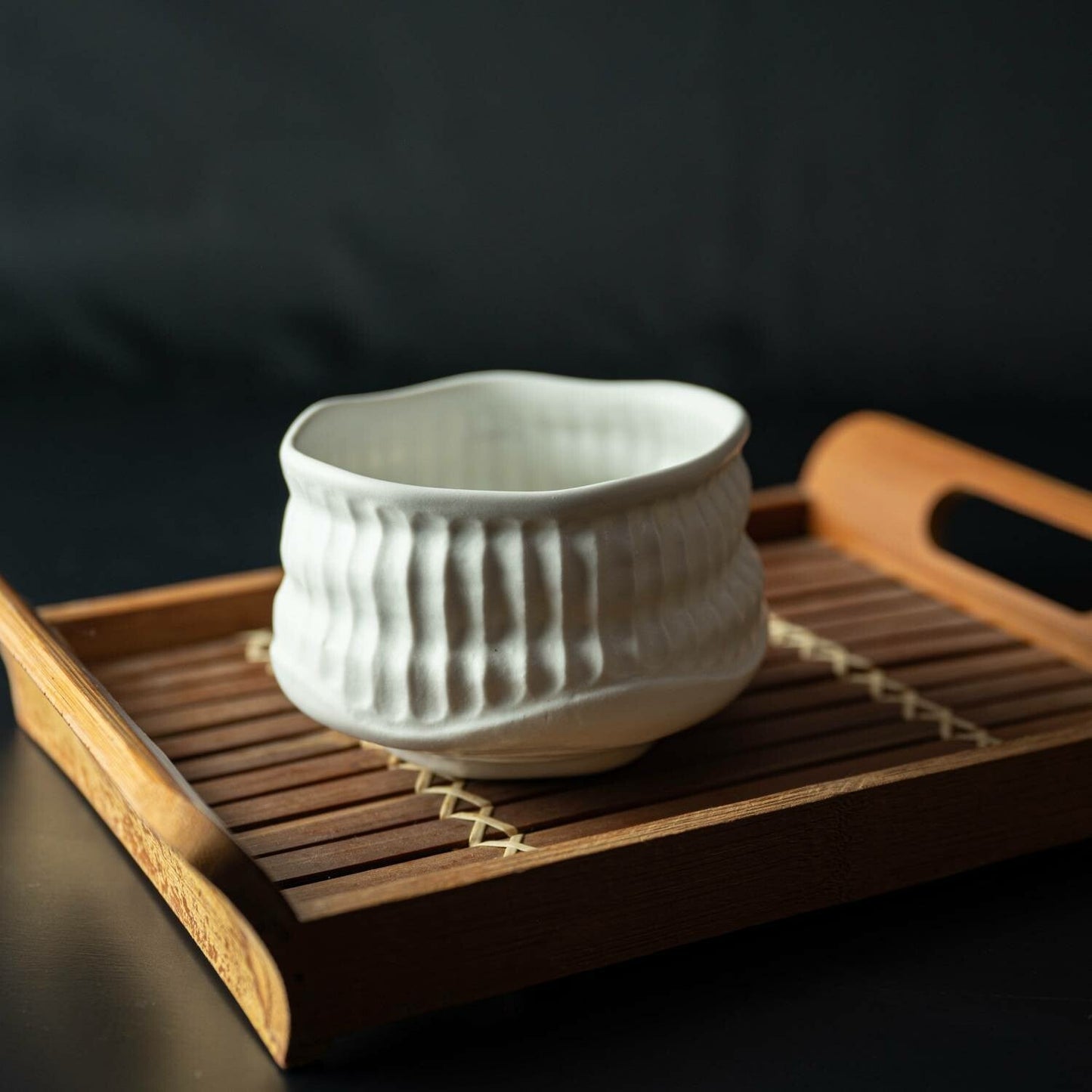 Koboku White Matcha Bowl – Mino Ware