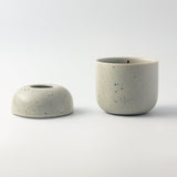 KONARE Multi - Use Flower Vase with Lid, Pebble