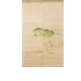 Lotus Pond Noren Curtain — Frog & Lotus
