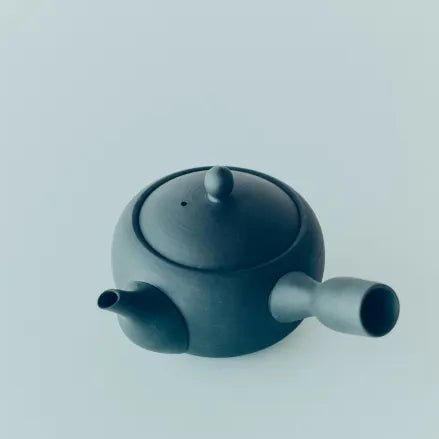 Nankei Apricot Kyusu Teapot — Black Clay 320ml