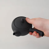 Nankei Apricot Kyusu Teapot — Black Clay 320ml