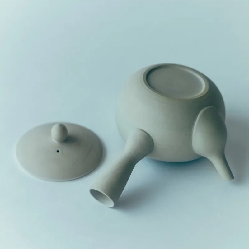 Nankei Apricot Kyusu Teapot — White Clay 320ml