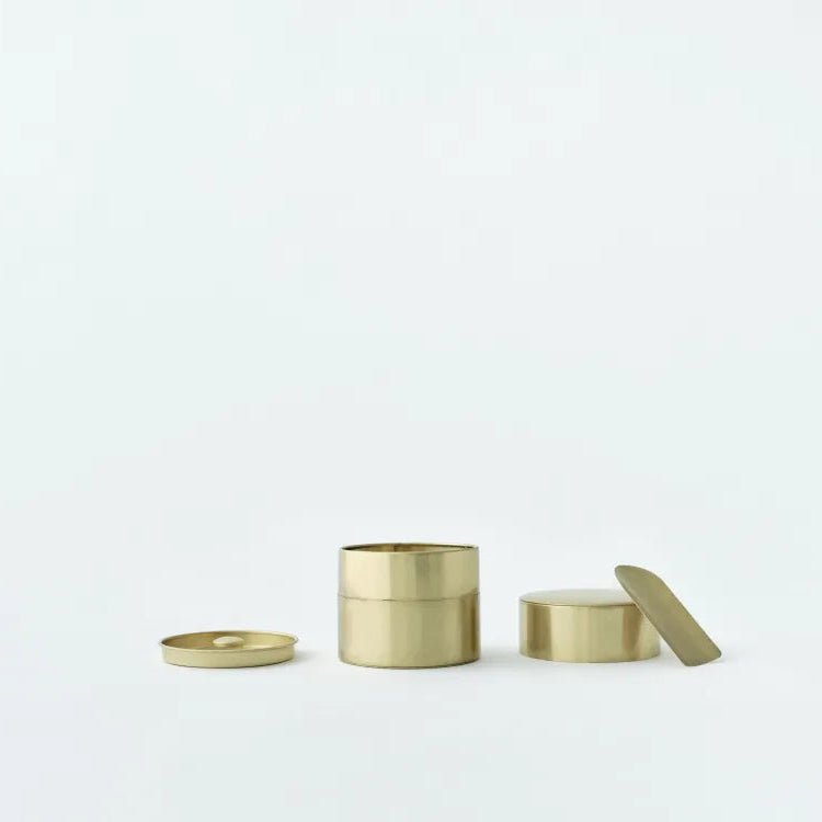 Nankei Brass Tea Caddy