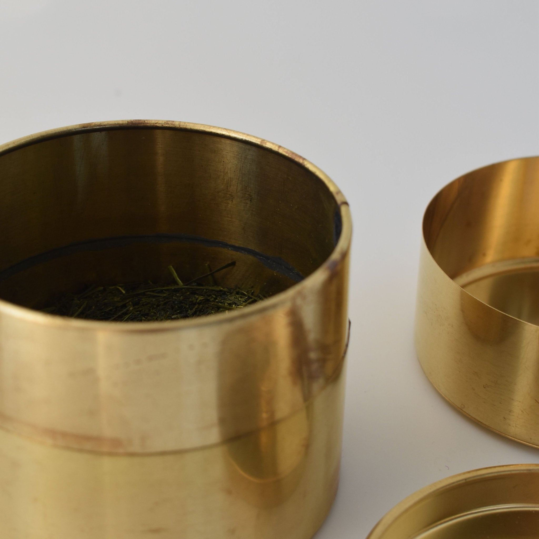 Nankei Brass Tea Caddy