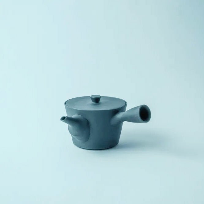 Nankei Sencha Kyusu Teapot — Black Clay 600ml