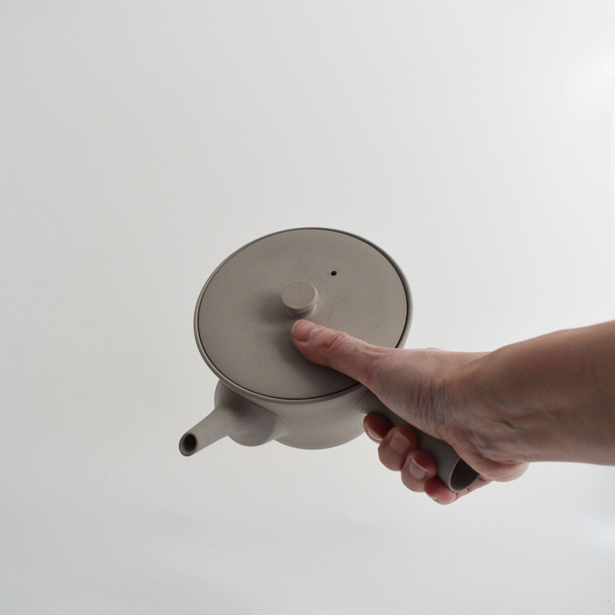 Nankei Sencha Kyusu Teapot — White Clay 600ml