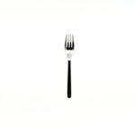 Sori Yanagi stainless steel pasta fork with a sleek, modern design, photographed on a white background to highlight its polished finish.