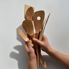Sakura Wood Kitchen Utensil Set