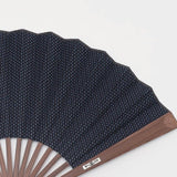 Sashiko - Stitched Indigo Folding Fan