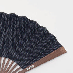 Sashiko - Stitched Indigo Folding Fan