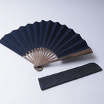 Sashiko - Stitched Indigo Folding Fan