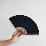 Sashiko - Stitched Indigo Folding Fan