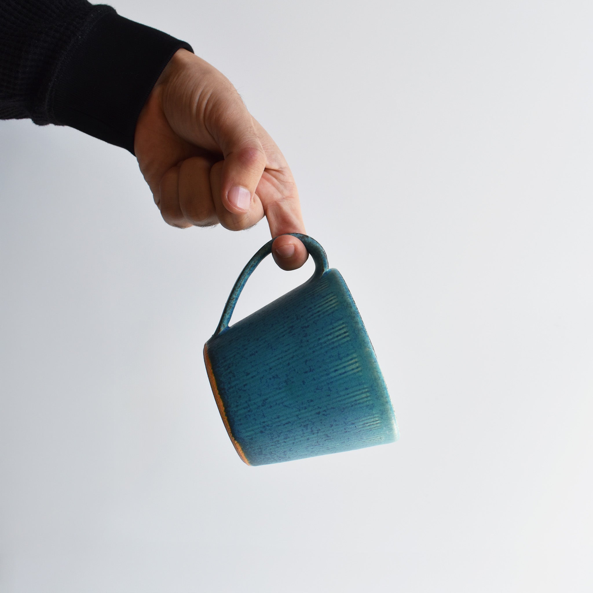 Shigaraki Mug - Kushime Azure Blue