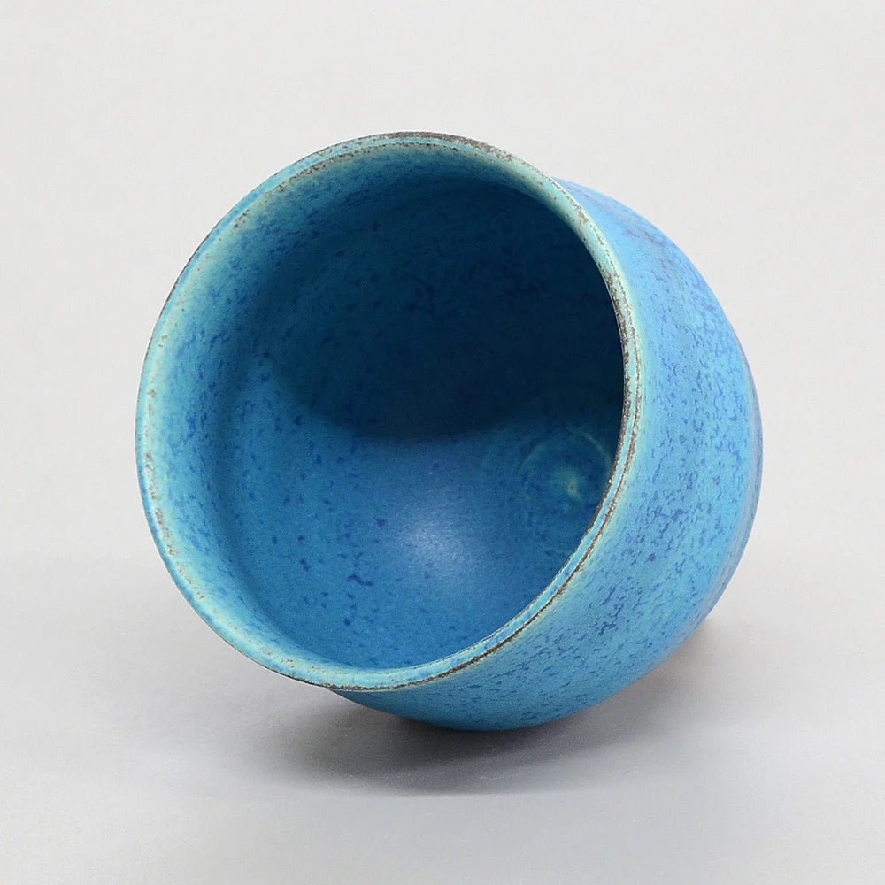 Shigaraki Rocks Glass - Azure Blue Glaze