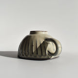 Shigaraki Shiro - yu White Glaze Carved Latte Soup Mug