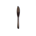 Sori Yanagi stainless steel table knife with a sleek, minimalist design, photographed on a white background.