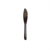 Sori Yanagi stainless steel table knife with a sleek, minimalist design, photographed on a white background.