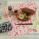 Furoshiki 104 Reversible - Isa Monyo, Cherry Blossom Pink/Green