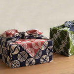 Furoshiki 104 Reversible – Isa Monyo, Pine Navy/Vermilion